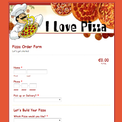 Pizza Order Form