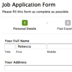 1. Applicant fills in the form